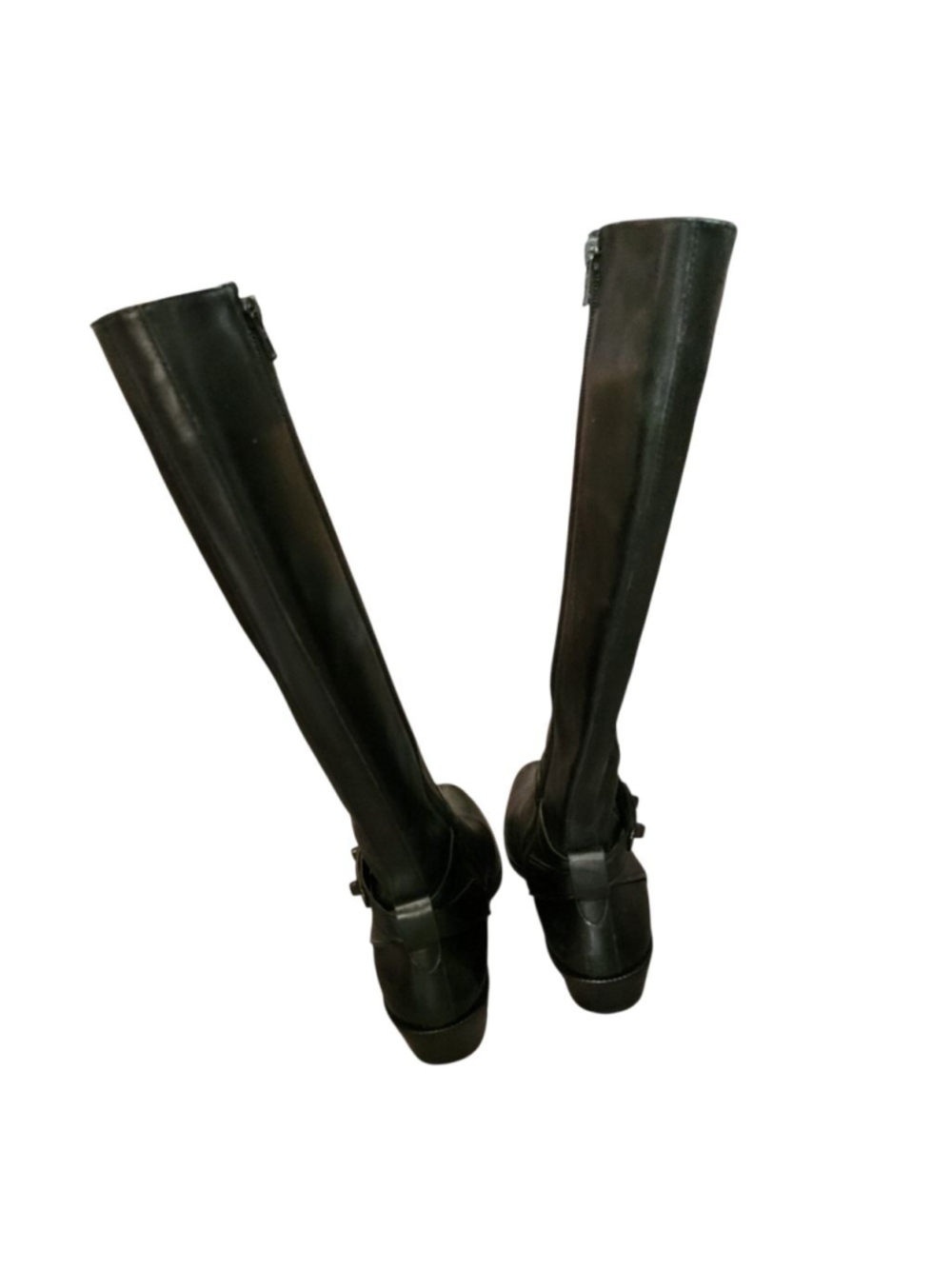 Coach Womens Black Leather Heeled Boots Size 6 - Picture 8 of 10